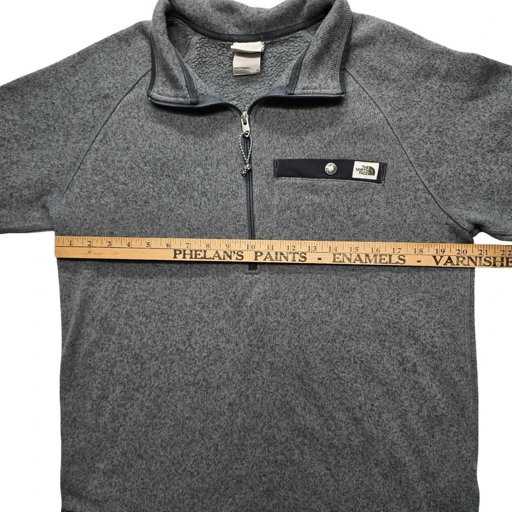The North Face Fleece Quarter Zip Pullover Gray Outdoor Casual‎ Men's M